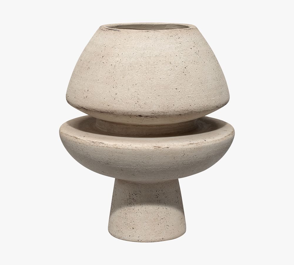 Champignon 8'' Abstract Geometric Ceramic Decorative Vase