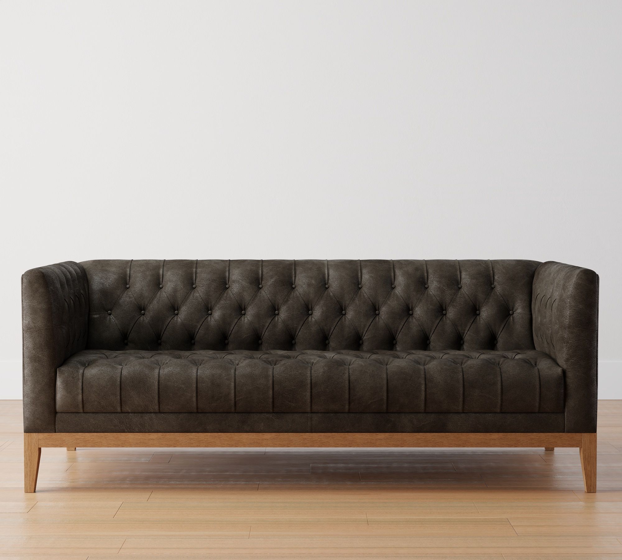 Edgewood Leather Sofa (76")