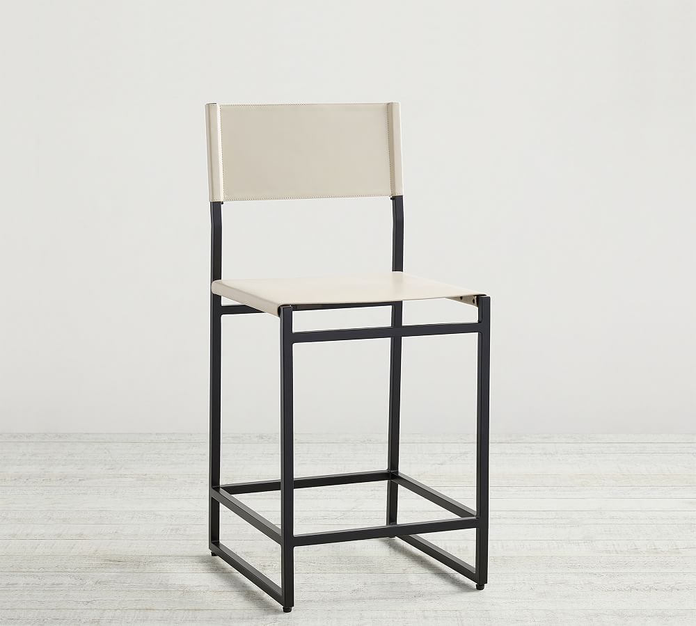 Hardy leather counter online stool