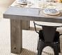 Abbott Concrete &amp; Acacia Chunky Leg Outdoor Dining Table (96&quot;)