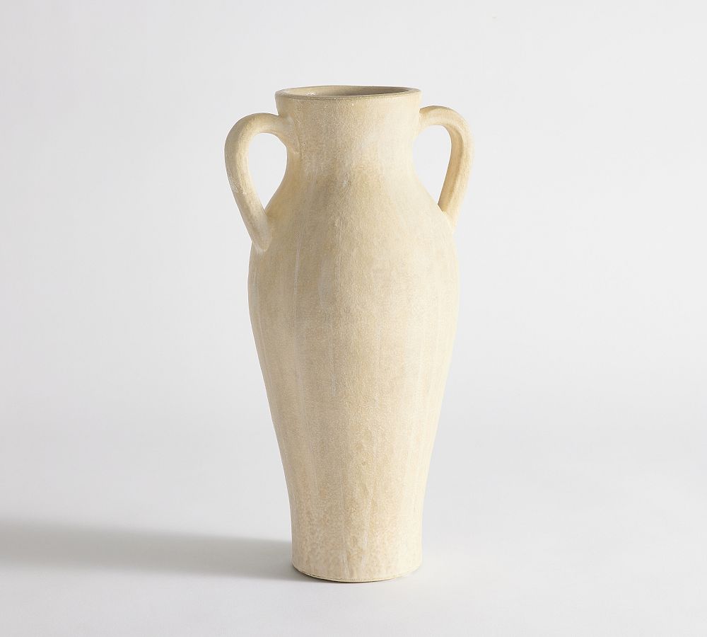 Artisan Handcrafted Ceramic Vase - Grey