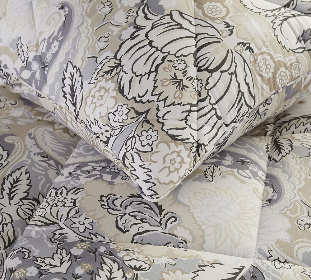 Celeste Percale Comforter Pottery Barn