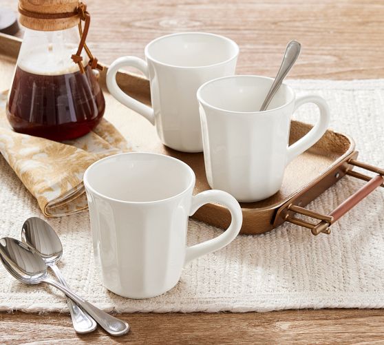 Set of 6 Small Coffee Cups, Institutional Tableware
