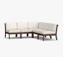 Chatham Mahogany 5-Piece Armless Sectional