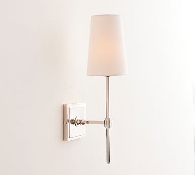 Pleated Shade Wall Sconce Brass/oatmeal - Hearth & Hand™ With