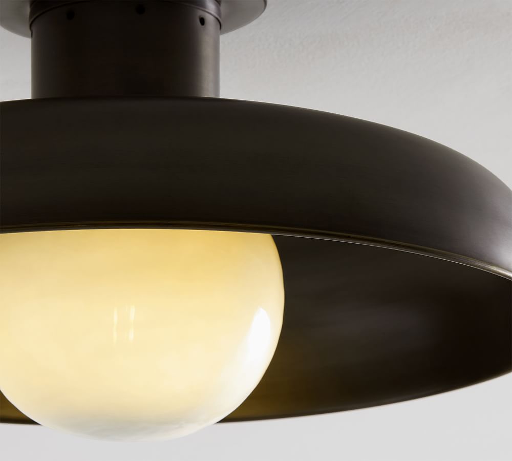 Milk glass flush online mount ceiling light