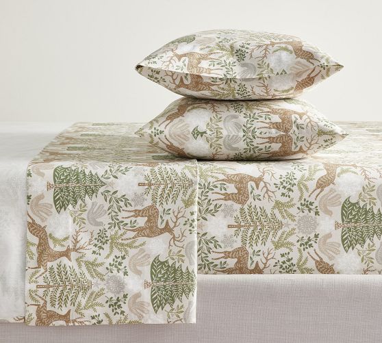 Winter Solstice Percale Sheet Set Pottery Barn