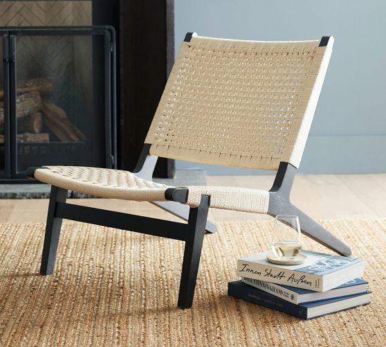 Woven accent online chair