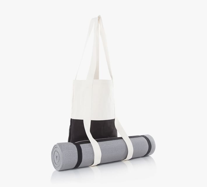 WAYAQA yoga Mat Bag handmade Yoga Mat Bag boho Yoga Bag white and
