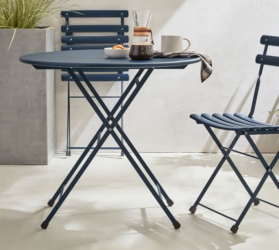 Pottery barn bistro table and outlet chairs