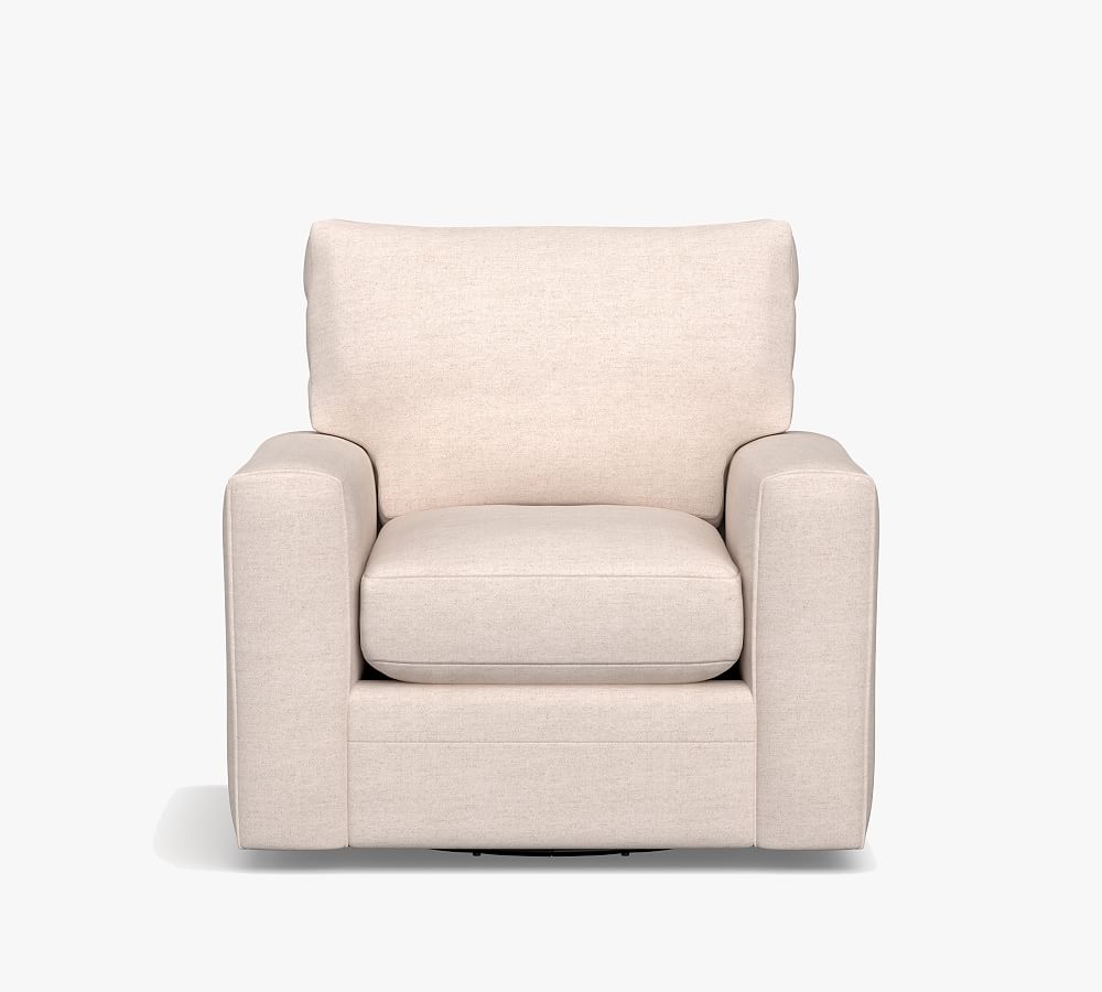 Open Box: Pearce Modern Square Arm Swivel Chair