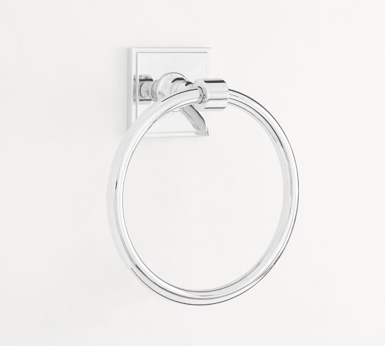 Meena Towel Ring in Chrome