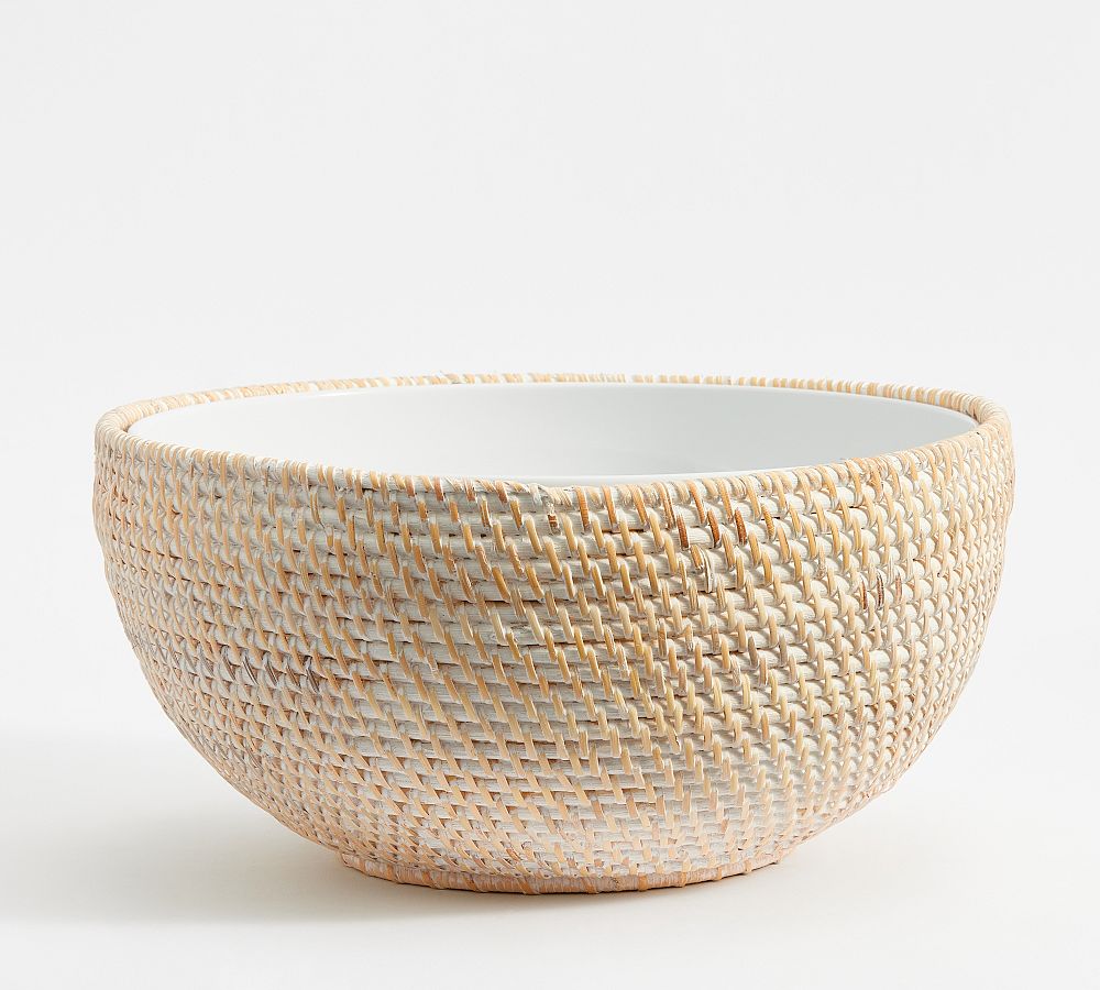 Tava Handwoven Rattan Serving Bowl