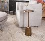 Leo Round Metal Accent Table (10&quot;)