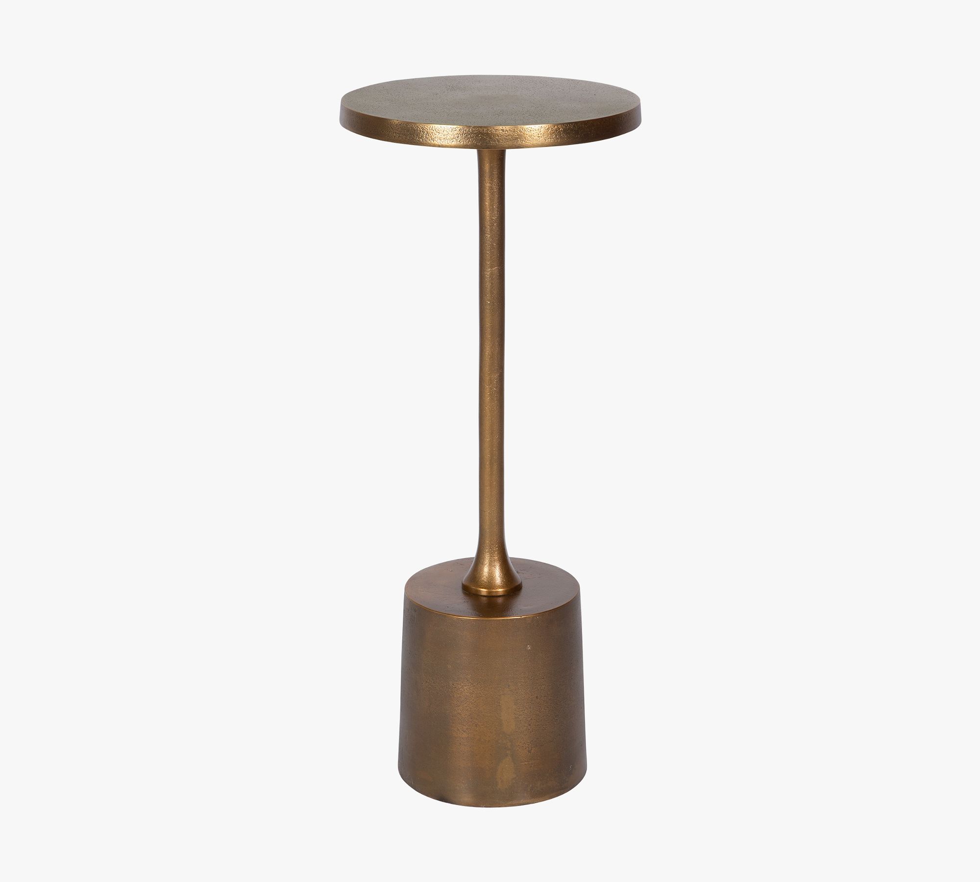 Leo Round Metal Accent Table (10")