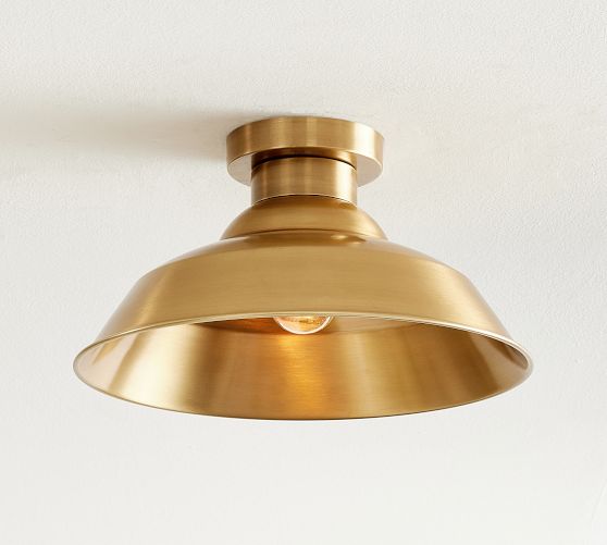 Wright Outdoor Metal Flush Mount Pottery Barn