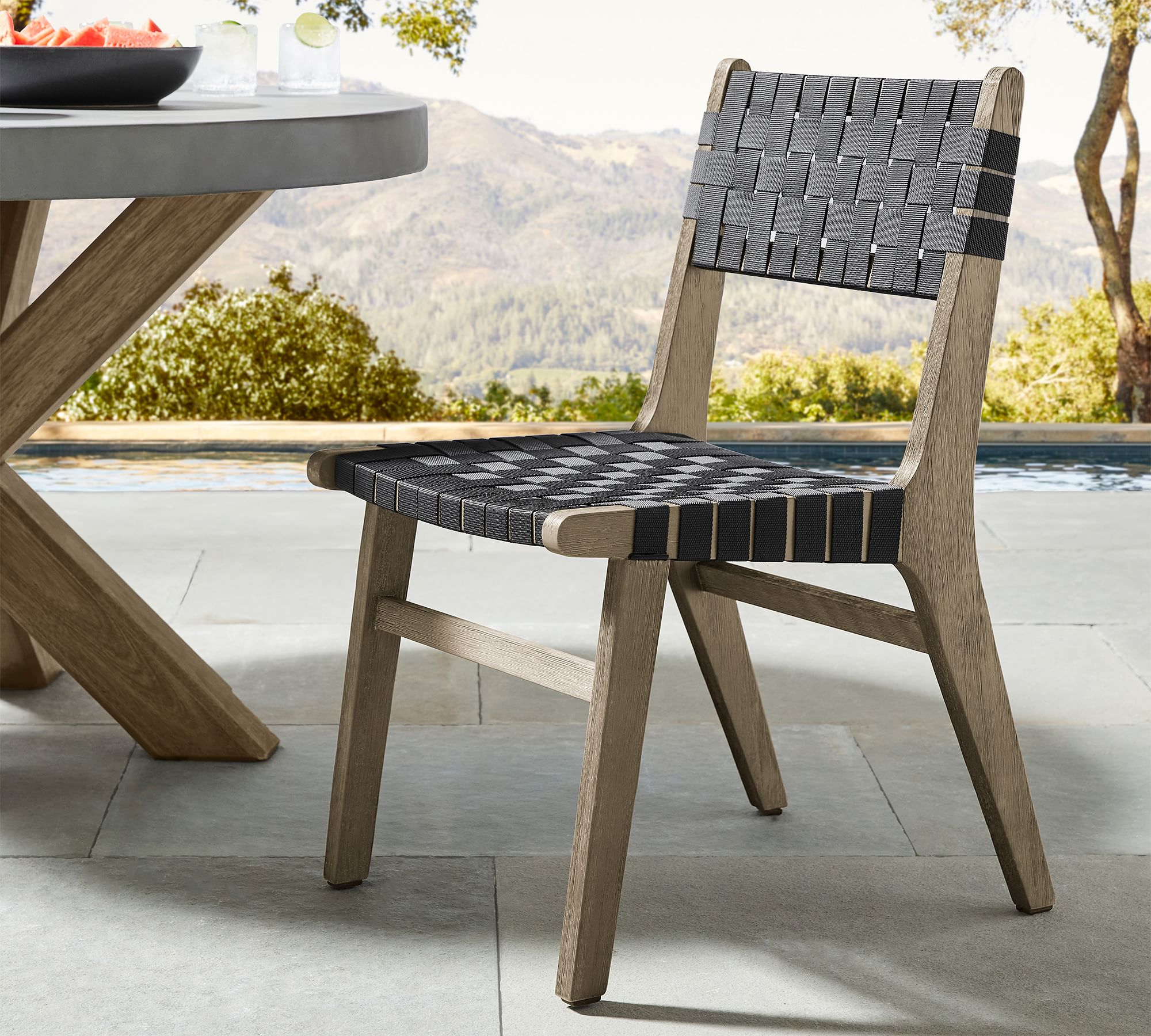 Open Box: Abbott Indoor/Outdoor FSC® Acacia Woven Dining Chair
