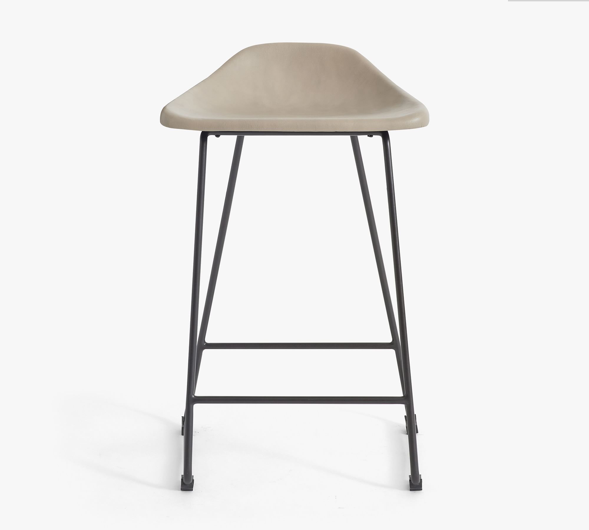 Open Box: Brenner Counter Stool, Gray Leather