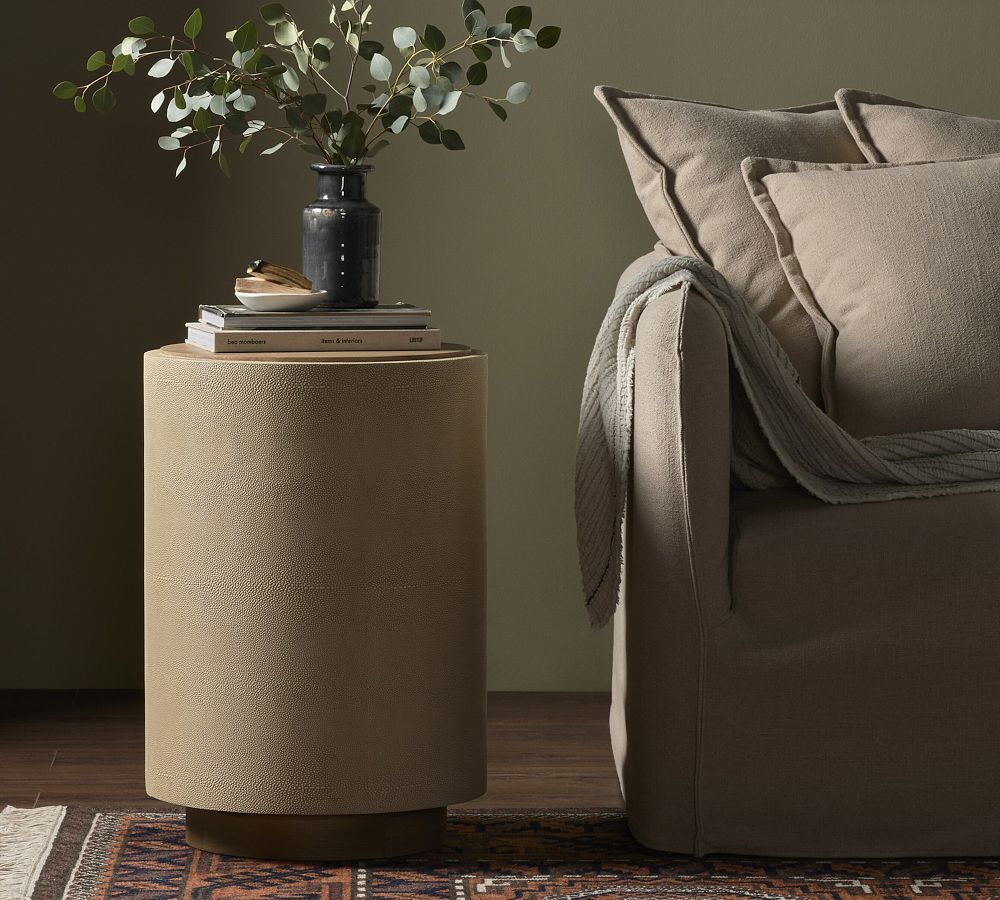 Olive Round Side Table (17&quot;)