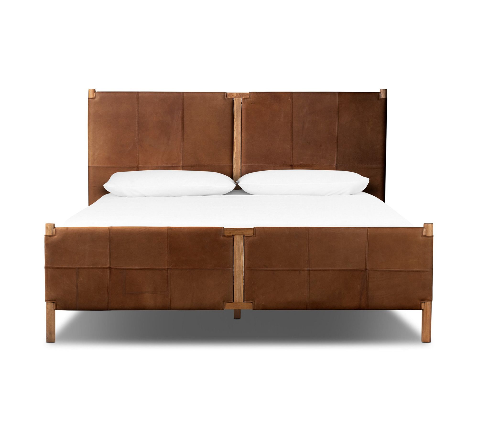 Hester Leather Platform Bed