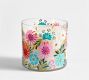 Hand Painted Flower Candle - White Fig &amp; Vetiver