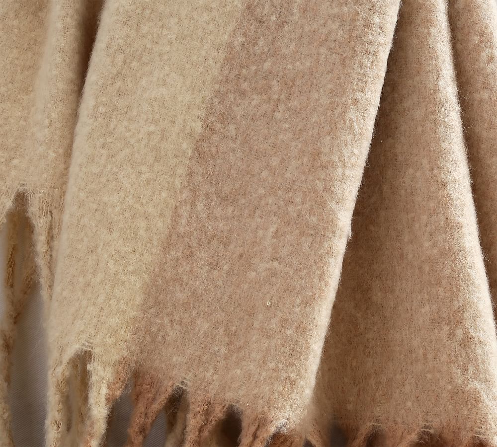 Sand coloured online throw