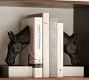 Bronze Horse &amp; Marble Bookends