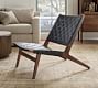 Fenton Woven Leather Accent Chair