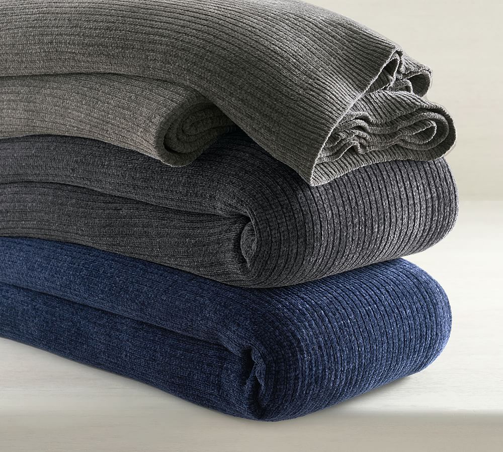 Cozy Chenille Reversible Blanket Pottery Barn