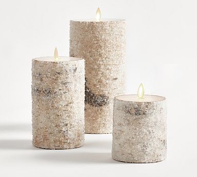 Standard Flameless Outdoor Pillar Candle - Ivory