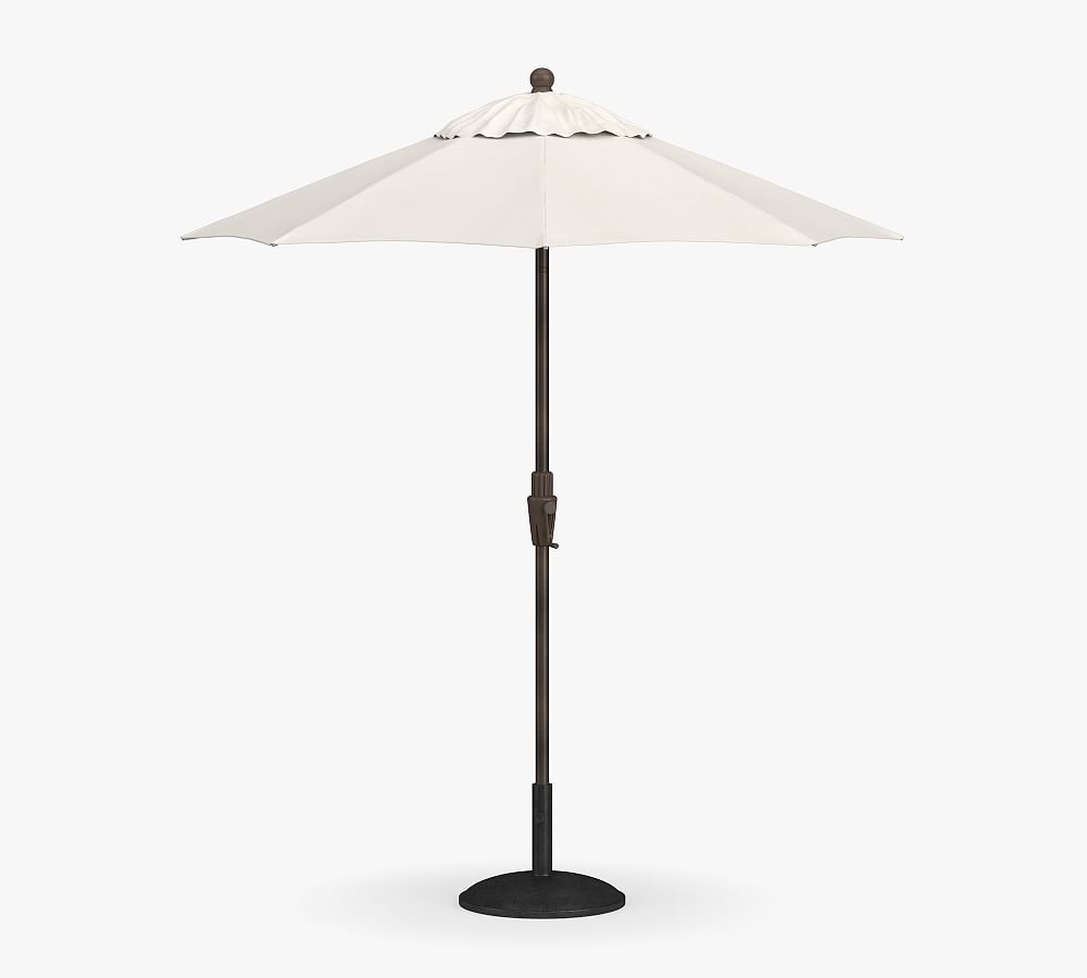 6' Round Outdoor Patio Umbrella &ndash; Rustproof Aluminium Tilt Frame