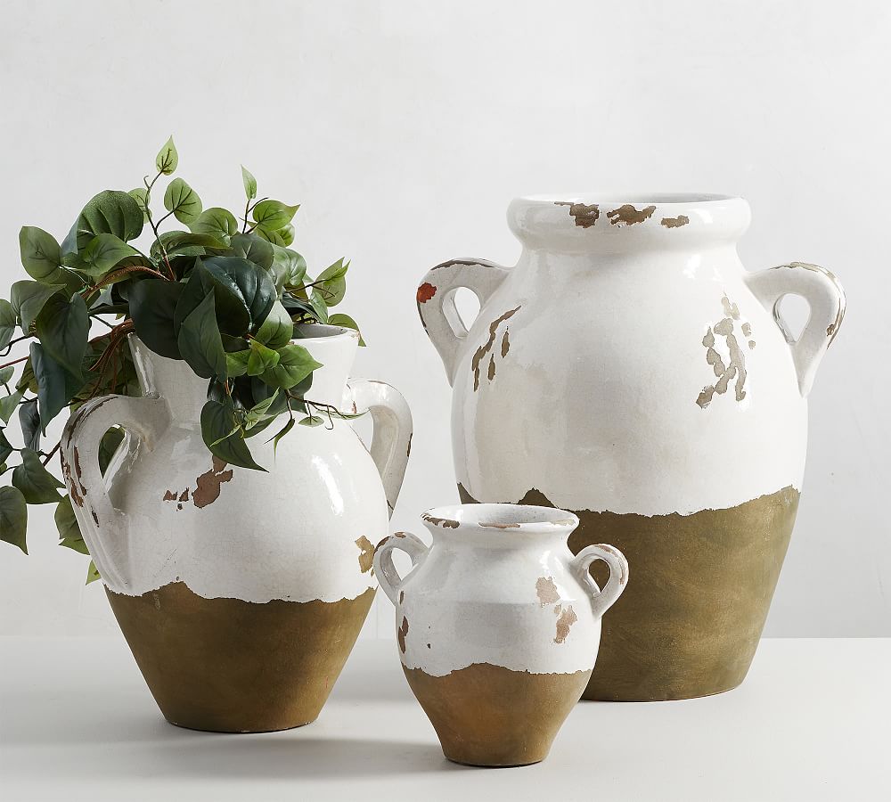 Tuscan Handcrafted Terracotta Indoor/Outdoor Vases