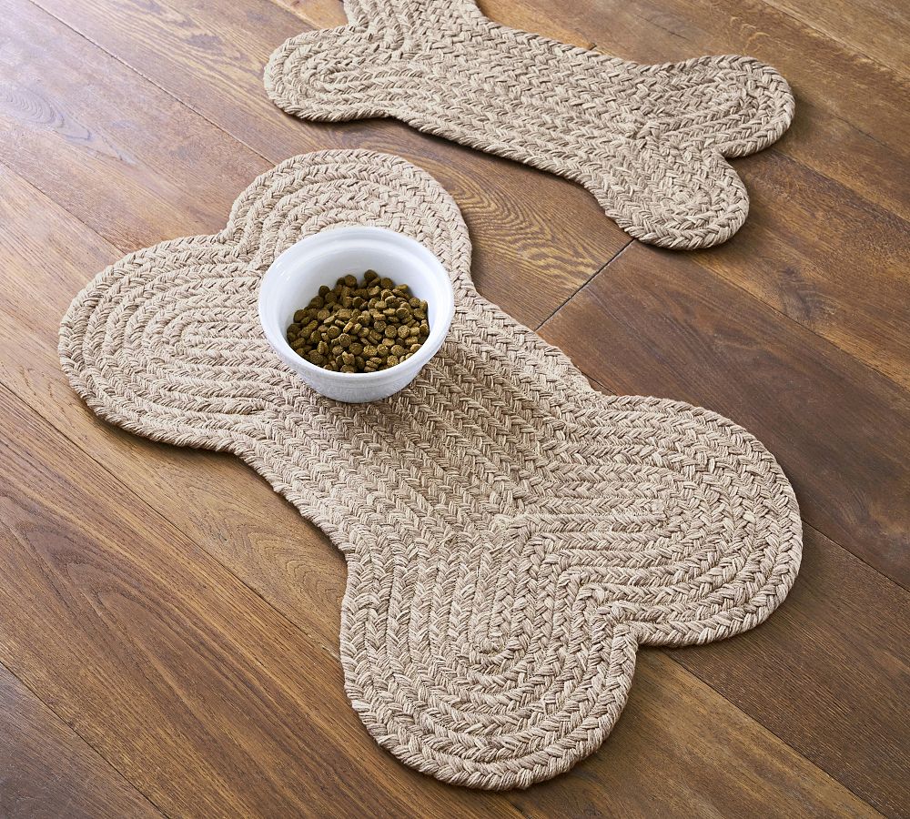 Bone shaped dog cheap bowl mat