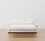 PB Comfort Square Arm Sleeper Sofa With Memory Foam Mattress (81&quot;)