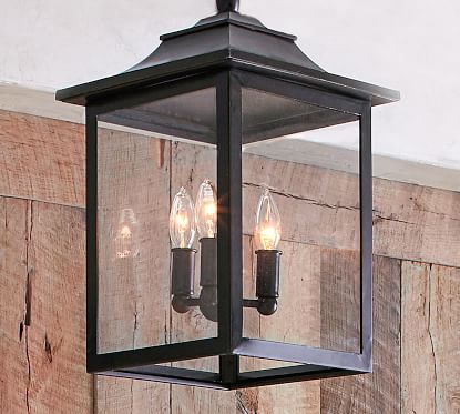 Pottery barn lantern deals light