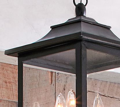 Pottery barn lantern deals light