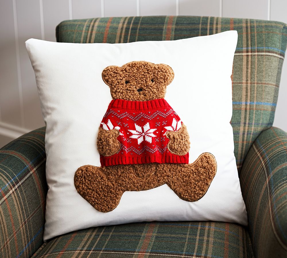 St. Jude Teddy Bear with Sweater Pillow