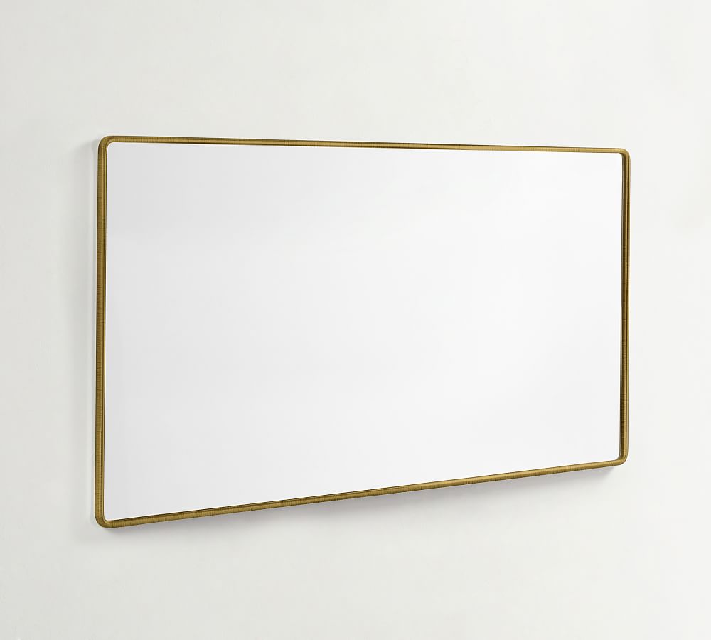 Vintage Double Wide Mirror with D-Ring Mount | Pottery Barn