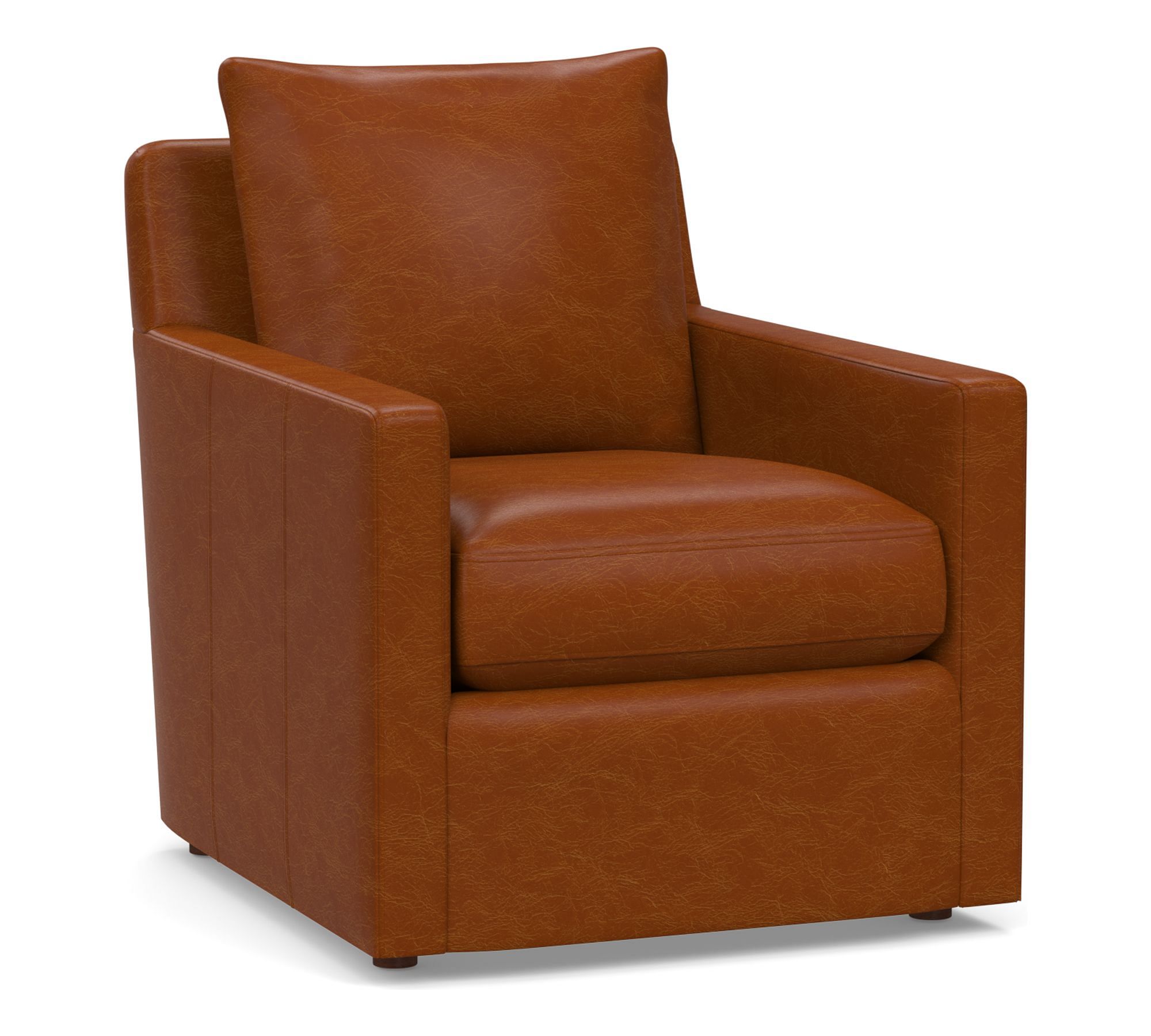Ayden Square Arm Leather Chair