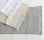 Striped Tassel Organic Bath Mat