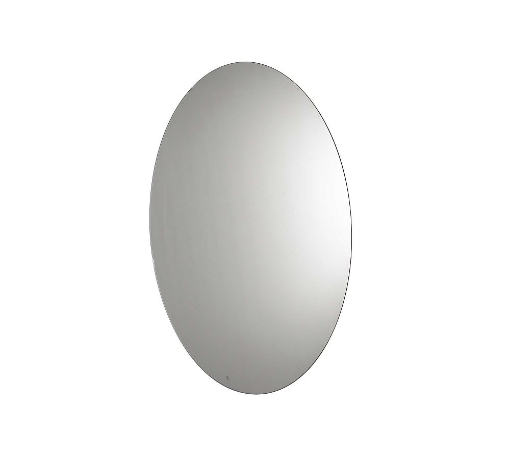 Jarodd Oval Frameless LED Light Mirror