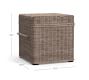 Torrey 19.5&quot; All-Weather Wicker Storage Cube - Natural
