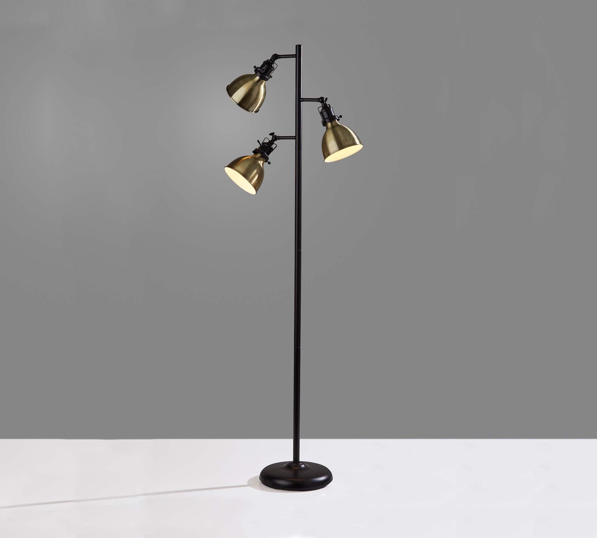 Alden Iron Triple Head Floor Lamp