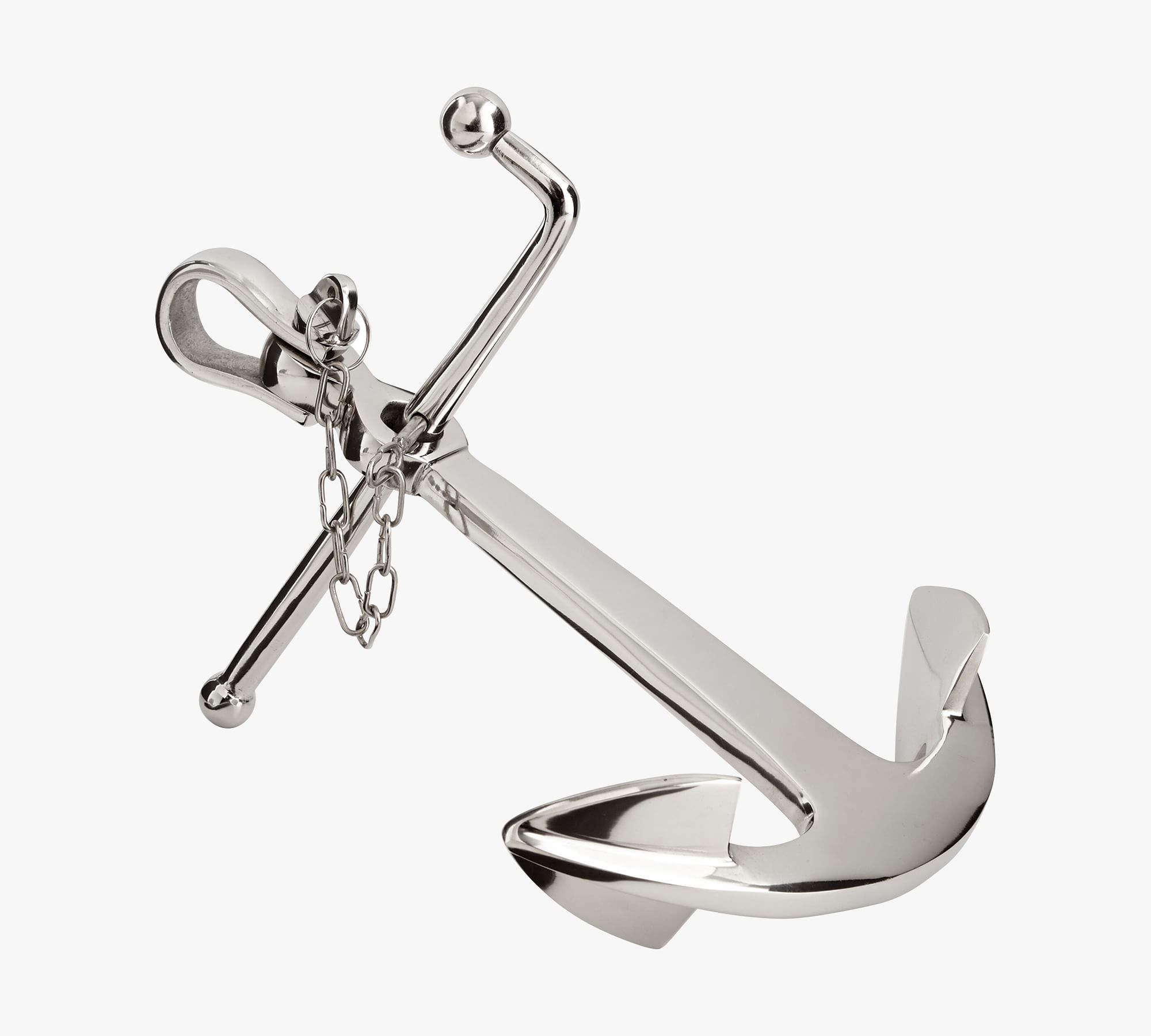 Polished Nickel Anchor Sculpture