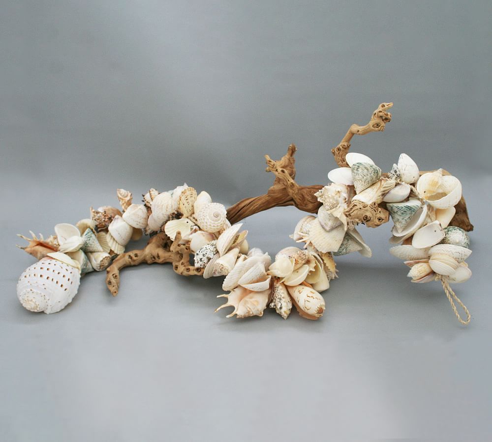 White Assorted Shell Garland, 56&quot;