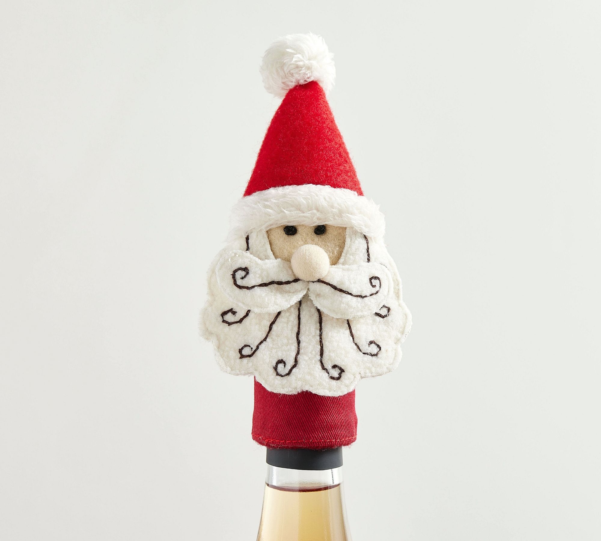 Nostalgic Santa Wine Topper