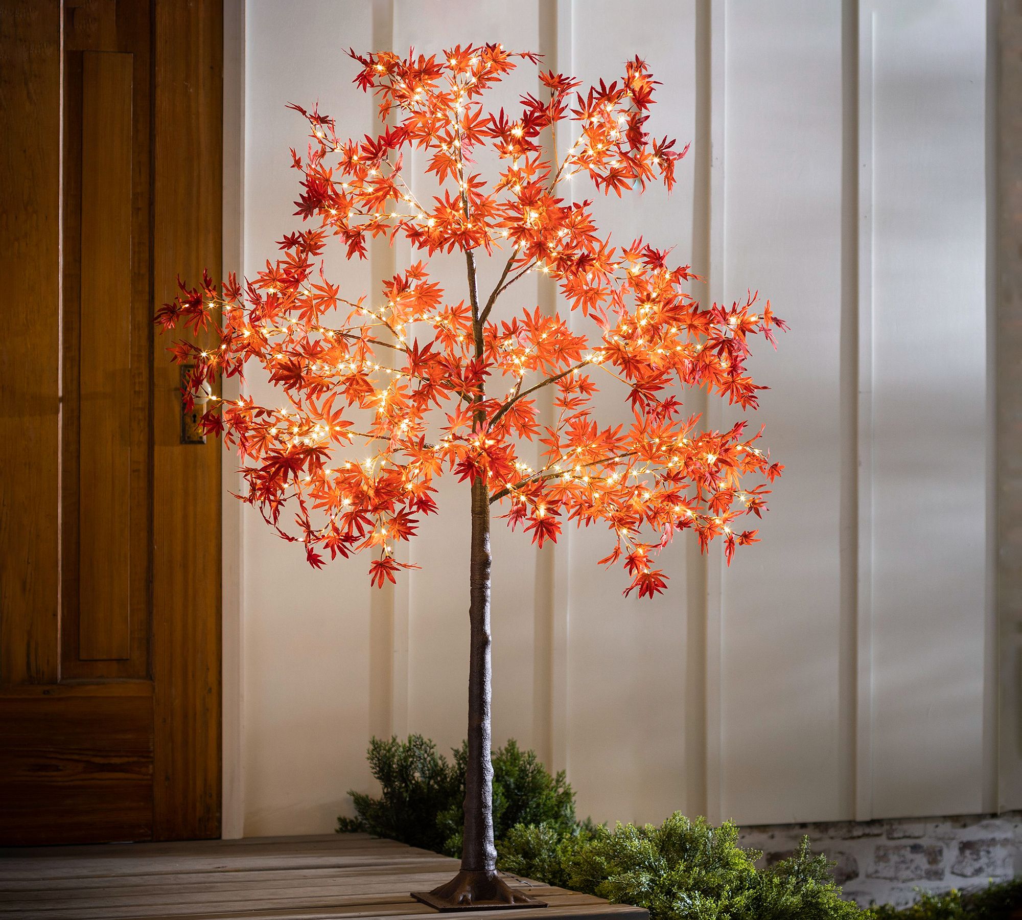 Lit Faux Japanese Maple Tree