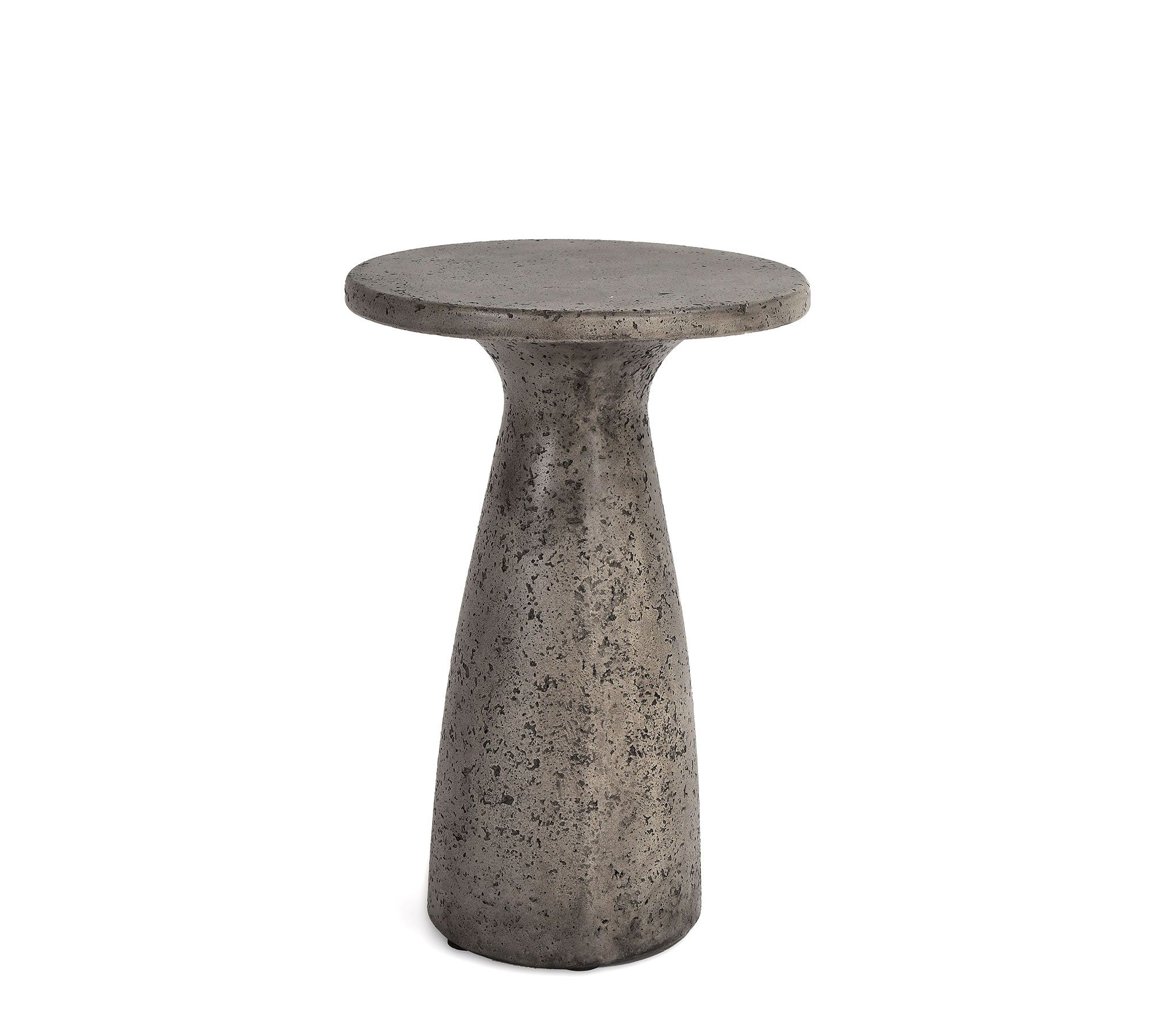 Nora Large Outdoor Accent Table, Dark Grey