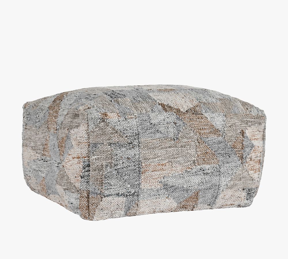 Naomi Handwoven Indoor/Outdoor Pouf Pottery Barn