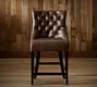 Hayes Tufted Leather Stool